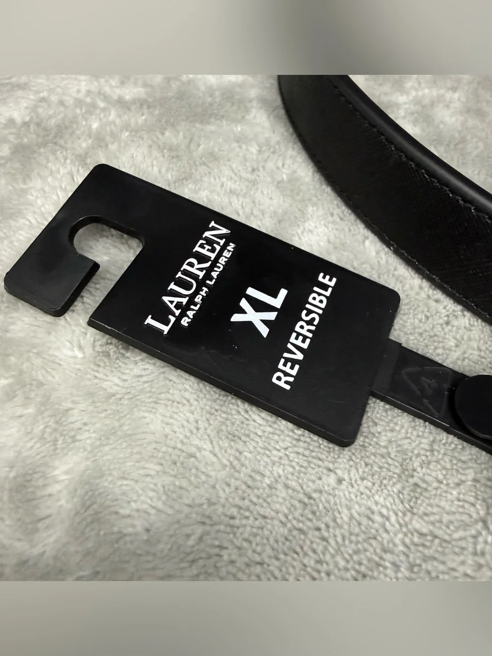 Lauren Ralph Lauren Black & Tan Reversible Leather with Silver Buckle
